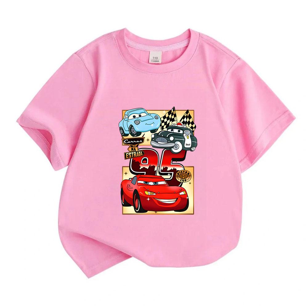 Kids Boys Girls Crew Neck Short Sleeve T Shirt, 100% Cotton