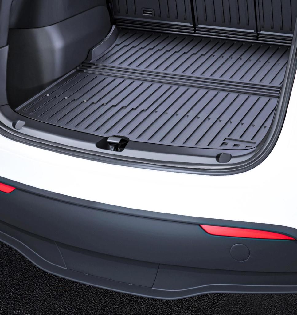 Tesla Model Y Trunk Mat Set: TPE Front & Rear Liners, Interior Custom Accessories