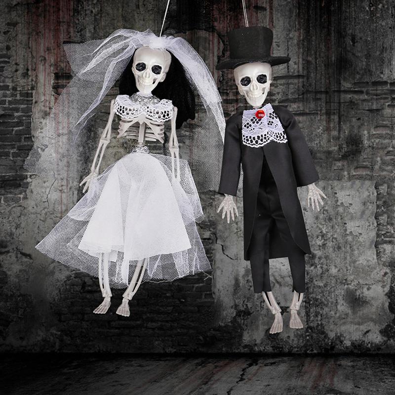 

1 шт. Хэллоуин скелет подвесные украшения невеста жених ужас реквизит