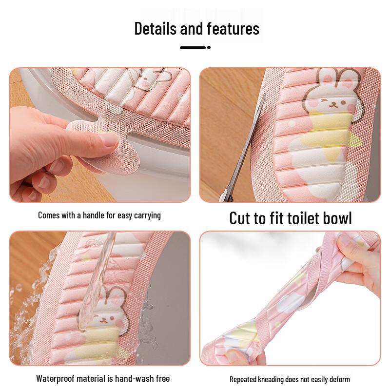 Waterproof Thickened EVA Toilet Seat Cushion 2-Pack