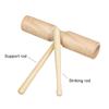 1pc Children Orff Instruments Wooden Single Sound Tube / Twin Tone Block Percussion Instrument Suitable For Beginners TMZ