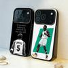 A-Anthony E-Edwards B-Basketball Phone Case For iPhone17,16,15,14,13,12,11,Pro,MAX Gray Matte Silicone Black Cover