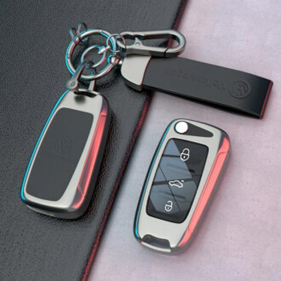 Volkswagen Schlüsselhülle für Lavida, Bora, Tiguan, Magotan, Sagitar, POLO, Golf 8, ID5 - Vollständige Umhüllung