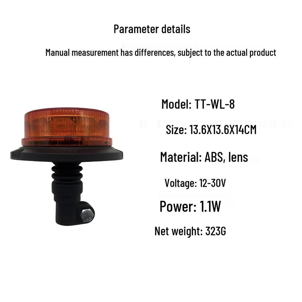 Multi-layer LED Warning Light for School Buses, Engineering, Fishing Boats, and Construction Sites