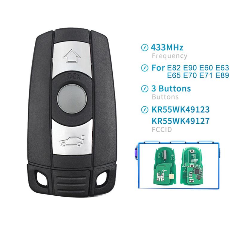 Powerful Car Remote Smart Key Smart Key For BMW 1/3/5/7 Series E90 E91 E92 E60 Car Keyless Control ID46 PCF7945 Transmitter Chip