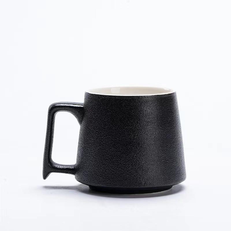 High-End Matte Ceramic Coffee Mug - Large Capacity, Custom Logo, Office & Home Use