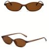 Stylish Unisex Oval Fashion Glasses - Small Frame Fashionable and Versatile Accessory for Everyday Style