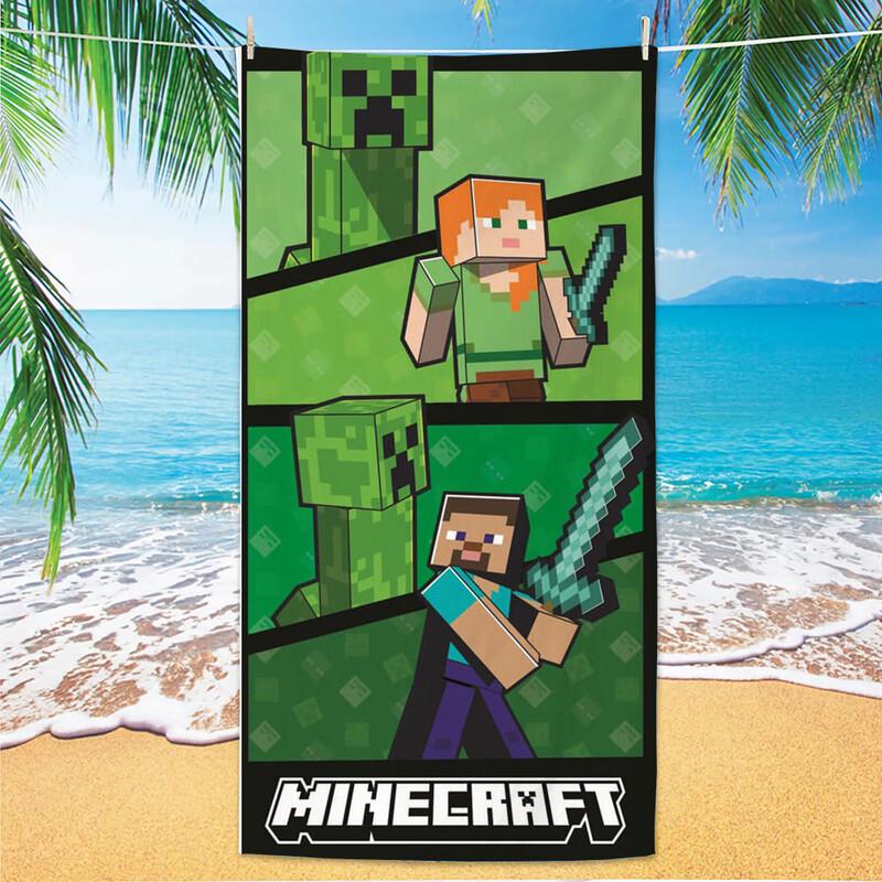 Minecraft Double-Sided Velvet Absorbent Towel Set