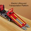 1:24 Electric Trailer Flatbed Truck Sanitation Garbage Car Model Toy Light Music Engineering Vehicle Models Kids Best Presents