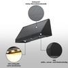 Lampes solaires pour l'extérieur - NETTLIFE - 2 appliques solaires - 3000K (blanc chaud) - Noir - 2 modes étanches