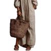 Available for 2026: New Spring Striped Off-Shoulder Dress for Women in Cotton and Linen - Perfect Vacation Style