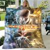 Game God of War Printed Blanket Picnic Blanket Warm Flannel Blankets Home Bed Linings Blankets for Beds Birthday Gift