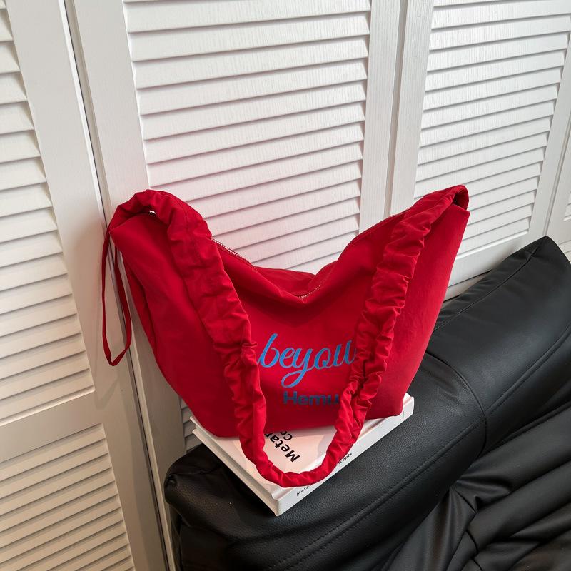 Large-capacity niche design personalized bag women's 2025 fashion commuter dumpling bag Korean simple single shoulder oblique span bag