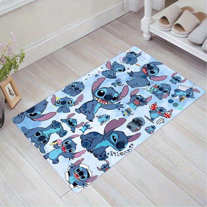 

1pc Cute Stitch Pattern Area Rug Soft Flannel Floor Mat for Living Room, Bedroom and Carpet, Sofa Coffee Table Floor Mat, Machine Washable 60cm by 90cm
