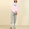 Nike Women's Casual Short Hoodie Sweatshirt in Pink