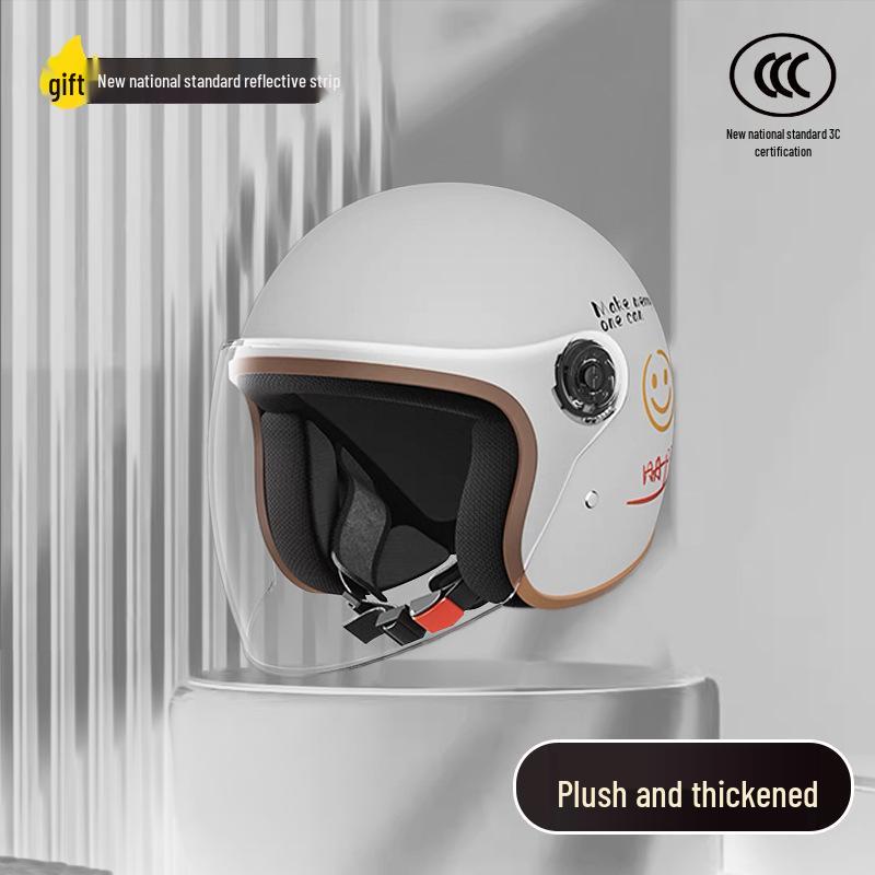 Women's Unisex Winter Warm Half Helmet for Electric Scooter/Motorcycle with Free Shipping