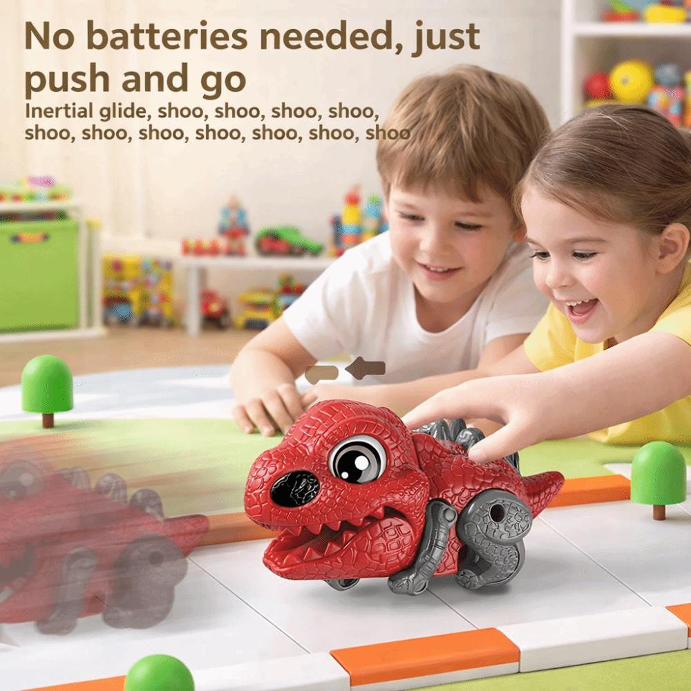Inertial Rolling Dinosaur Launching Toy Sliding Dinosaur Car  Parent-Child Interactive