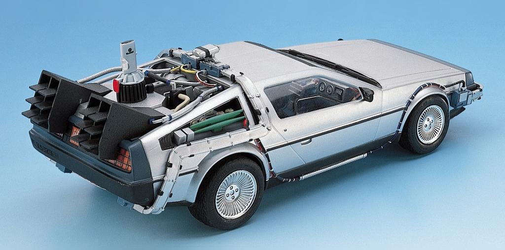 Aoshima Bunka Kyozaisha Movie Mecha Series Back To the Future Delorean Part II Scale Plastic Model No.9 1/24