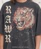 Rawr Tiger Animal Lover Wildlife Nature Comfort Colors® Tshirt, Big Cat Predator Vintage Bootleg Roaring Wildcat Retro Graphic Tee