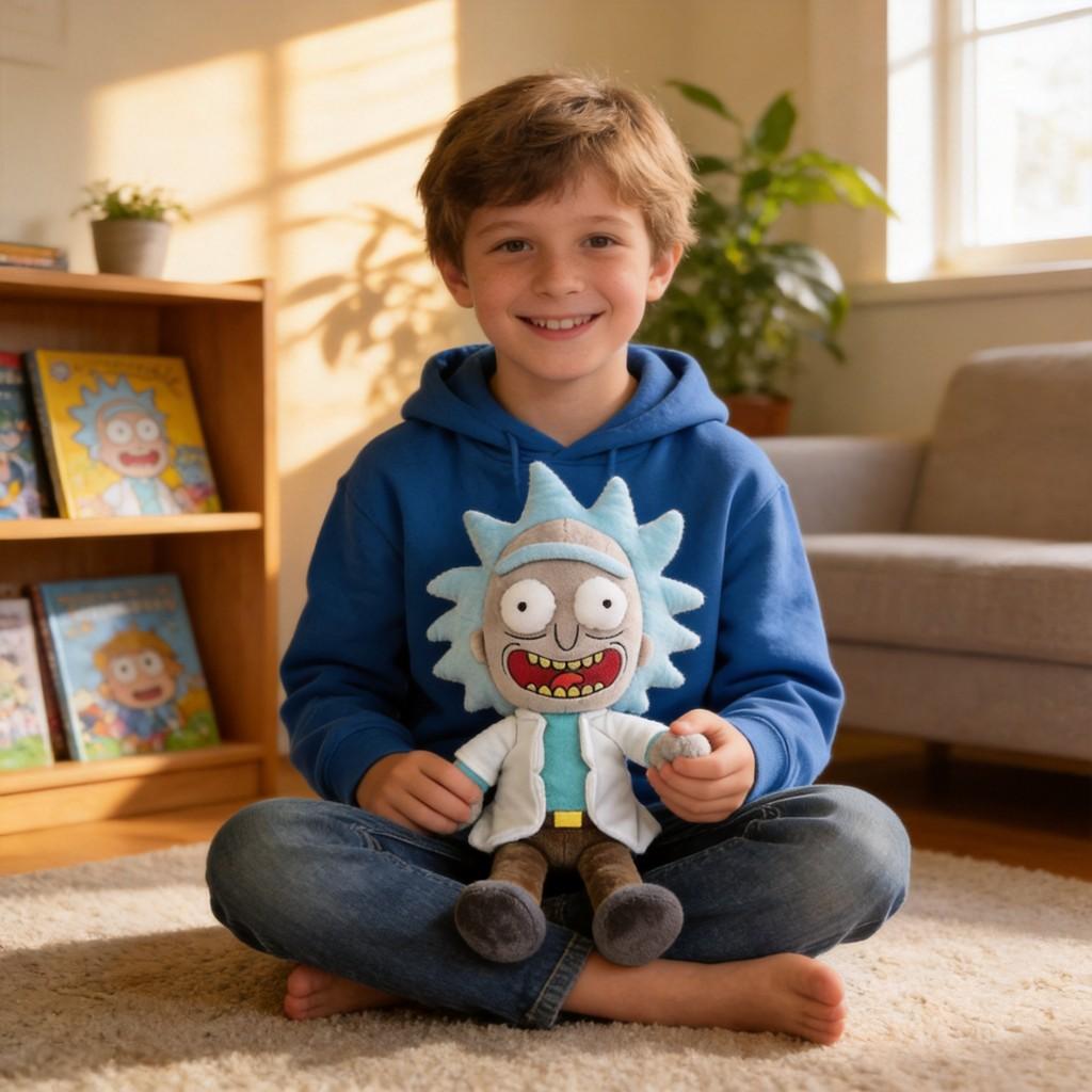 Peluche di Rick And Morty Pupazzo Animale Cartone Animato Riempito Per Bambini E Collezionisti