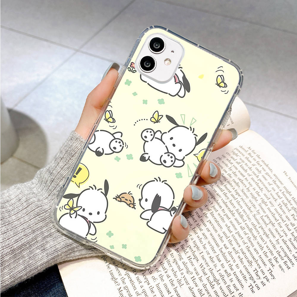 Case for Samsung A04 A14 A23 A34 A54 M23 M33 M52 M53 Realme 10 9 C30S C35 C55 VIVO Y02S Y21 Y51 X80 Pro Transparent Cover LI18 Pochacco
