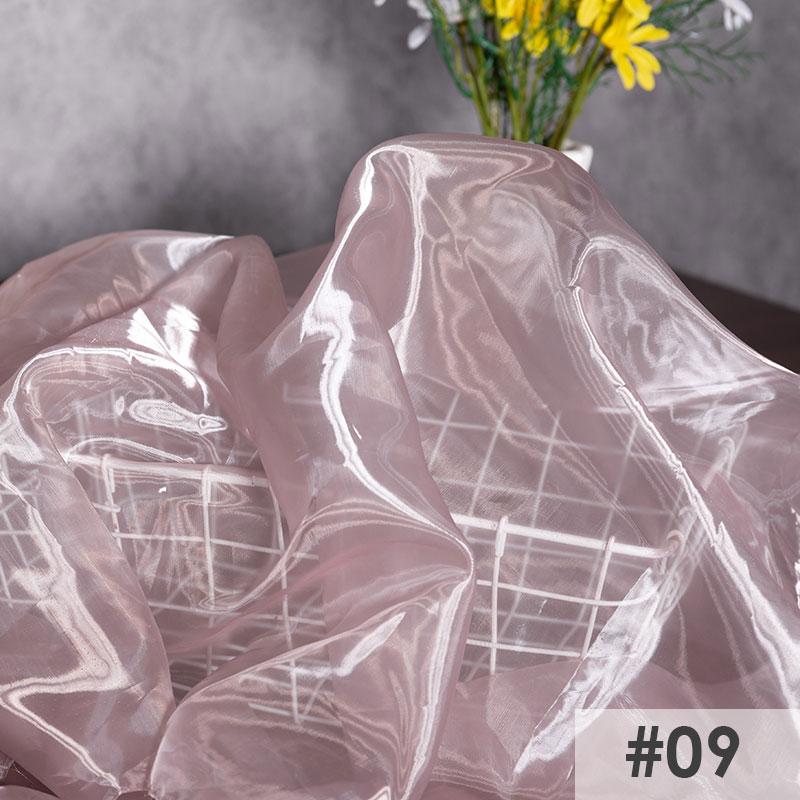 Perspective Crystal Satin Fabric Floating Liquid Silky Metal Touch Stiff Fashion Designer Fabric For Sewing Dress Hanfu Material