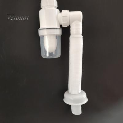 1 Set Sink Drain Pipe Easy Installation Odor Resistant Universal Sewer Pipe Kit for Bathroom Home Kitchen