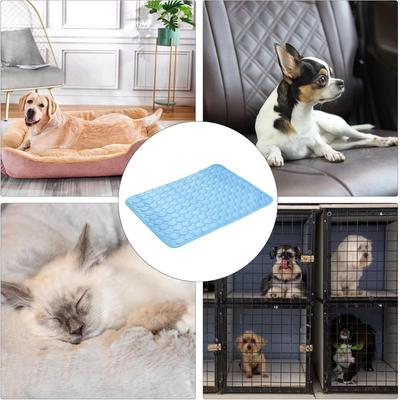 Dog Outdoor Cooling Mat Cooling Ice-Silk Mats For Dogs Pet Breathable Summer Washable Beddings For Sofa Floor Kennel RV Car Seat