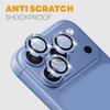 NORTHJO Rhinestone Camera Lens Protector Tempered Glass Metal Ring Film