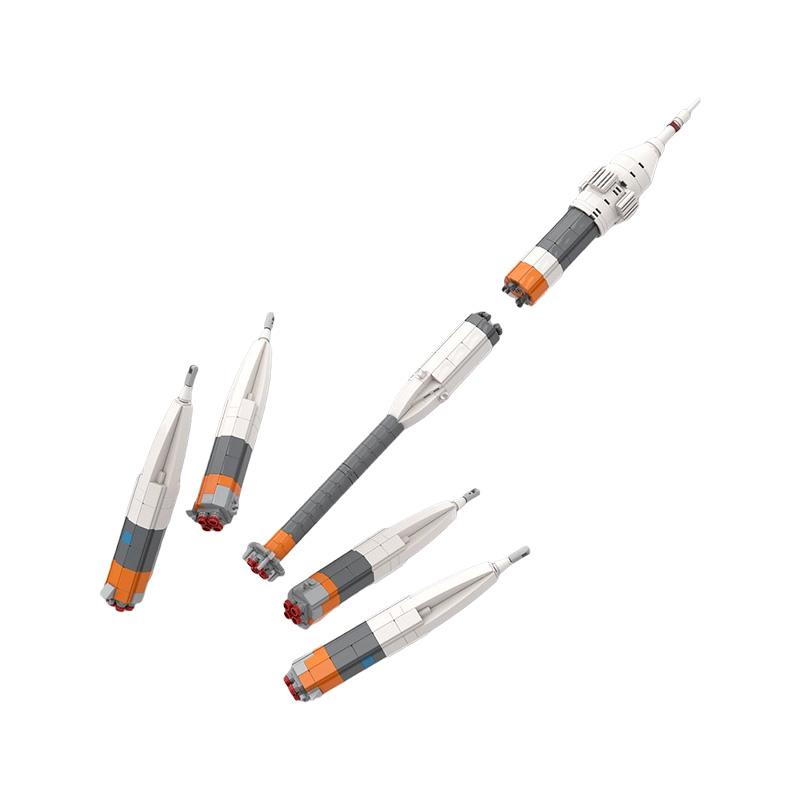 Buildmoc City Space Ultimate Soyuz Rocket 1:110 MOC Set Building Blocks Kits Toys for Children Kids Gifts Toy 587PCS Rockets