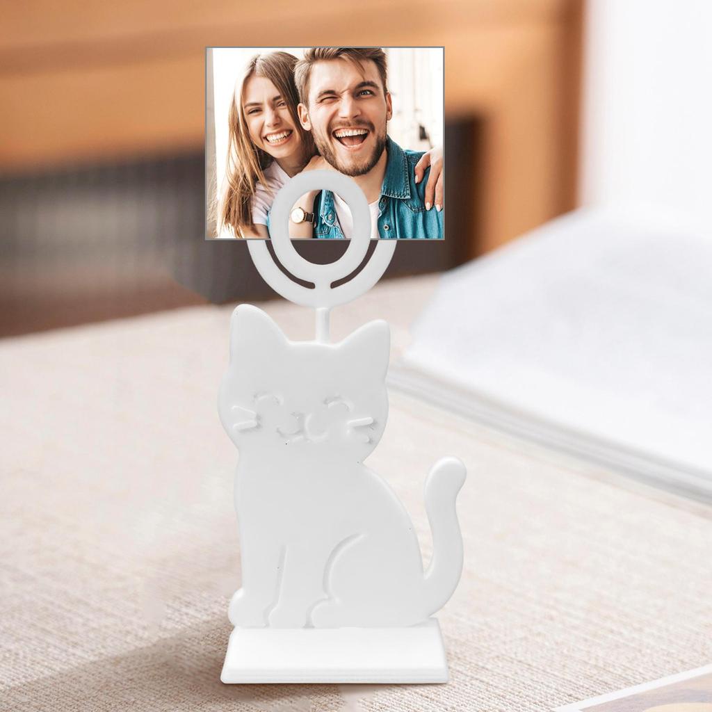 Table Number Stands Photo Holders For Tables Decorative Cat Shape Photo Display Rack For Home Hotels Dining Room Place Card
