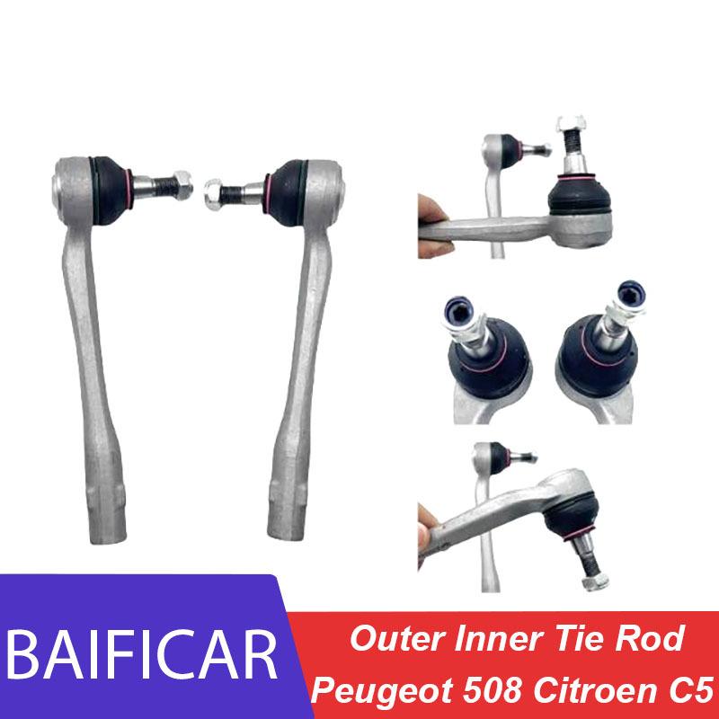 Baificar Brand New Outer Inner Tie Rod Rack End Steering Ball Joint Kit 3817A1 3817A2 3812G3 For Peugeot 508 Citroen C5