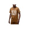 Jordan Flight Essentials Digital Logo Print Crew Neck T-Shirt Men Tops Light-British-Tan FB7395-281