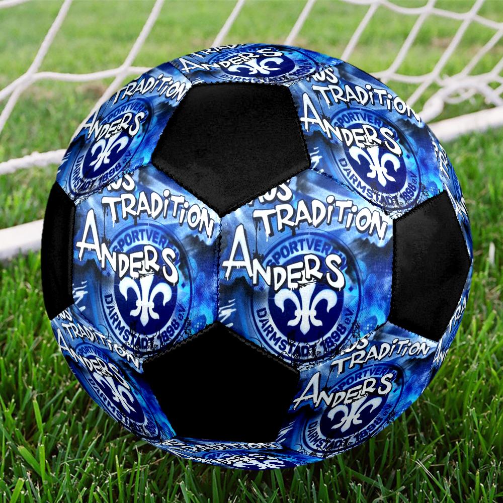 SV Darmstadt 98 Indoor Soccer Ball Colorful Machine Stitched PVC Size 5 Team Training Competition Ready Durable High-Bounce Cool Sports Gift