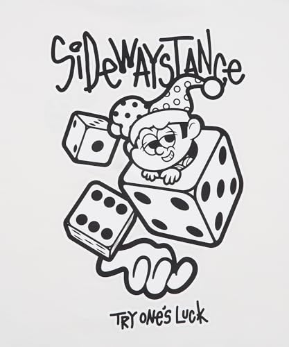 IMPROMES SIDEWAYSTANCE Men's Short Sleeve Die Print T-Shirt, Black, 70121