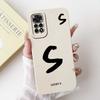 For Xiaomi Redmi Note 11 4G Case Cute Letters Soft Phone Cases For Redmi Note 11 S 11S Note11 4G Silicon Soft Cover 6.43"