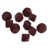 10 Stück Polyedrische Würfel Acryl Tischspielwürfel Mehrzweck für Brett-Rollenspiele 10 Seiten