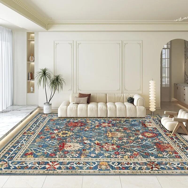 Bohemian Persian Carpet Large Area Living Room Crystal Velvet Mats Bedroom Sofa Cloakroom Hotel Homestay Non-slip Rug
