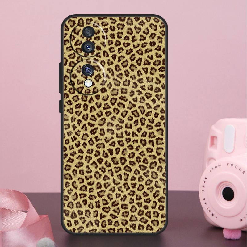 Leopard Print Case For Honor Magic 8 Pro 5 6 7 Pro Win X9a X9b X9c X9d X8b X8c 50 70 90 200 400 Lite Cover