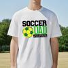 SOCCER DAD Print Tshirt Summer Mens Short Sleeve Top Tshirt Fashion Simple Style Round Neck Tee Outdoor Casual Sport Tshirt