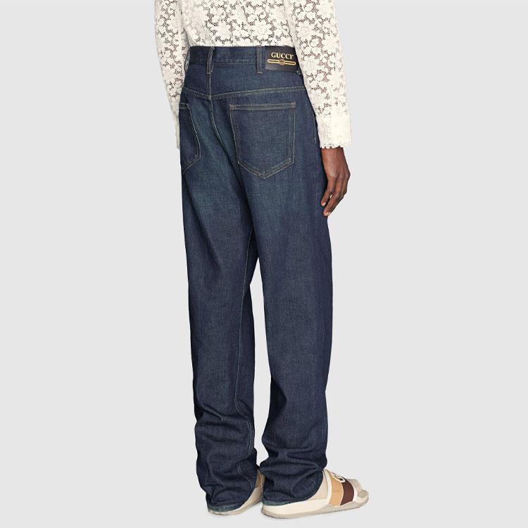 GUCCI SS21 Jeans Men's Dark Blue 623953-XDBMG-4100
