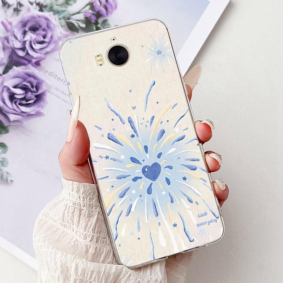For Huawei Y5 Y6 2017 Case MYA-L23 MYA-L22 MYA-L03 Silicone Cover Luxury Painted Soft Silicone Protector For Huawei Y3 2017 Capa