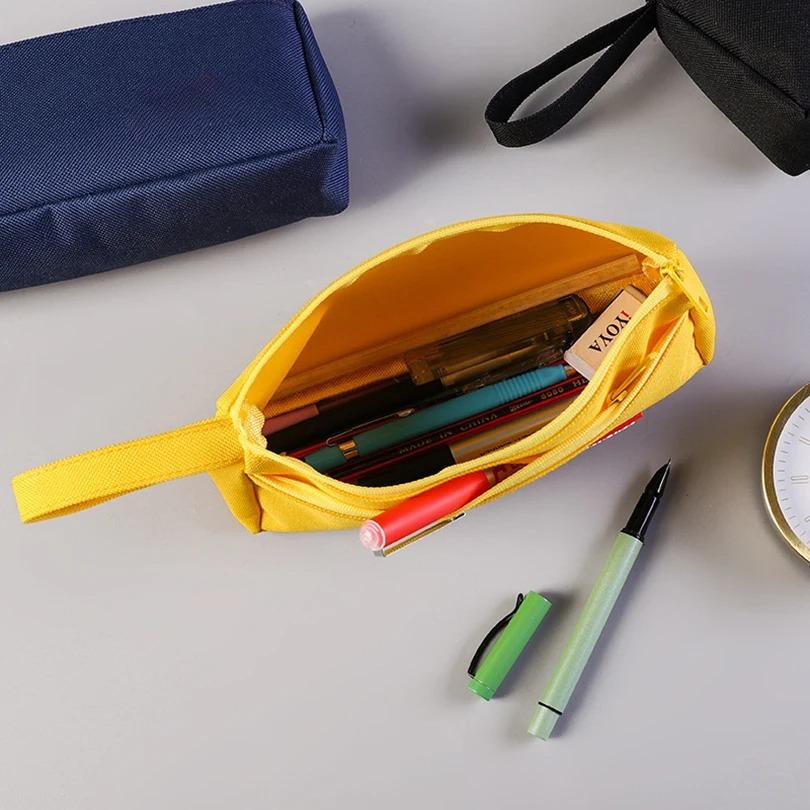 New Portable Stationery Pen and Pencil Case Multi-capacity Cosmetic Travel Organizer Simple Pen Case Suitable for School Office