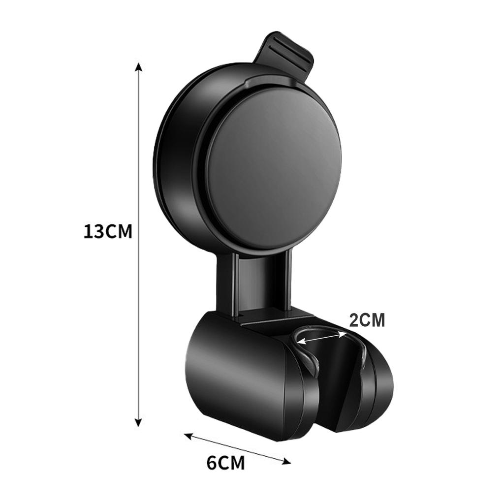 Bathroom Wall Bracket Suction Cup Shower Head Bracket, Adjustable Shower Head Bracket, Can Rotate 360 °