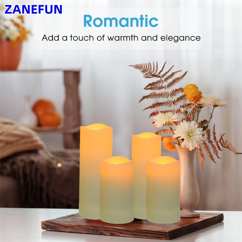 12-Pack Flameless Waterproof LED Candles with Remote Control for Home and Special Occasions (Four Sizes)