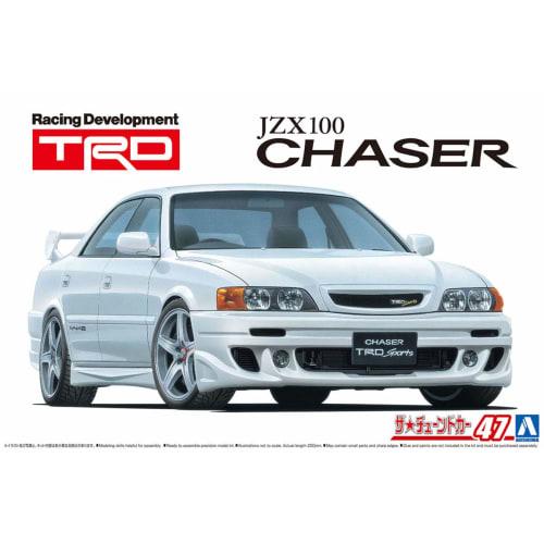 Aoshima Bunka Kyozai 1/24 Scale The Tuned Car Series No. 47 TRD JZX100 Chaser 1998 Toyota Plastic Model