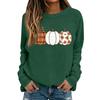 Women's Halloween Print Long Sleeve Neck Casual Top