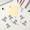 15Pcs Metal Paper Clamp Stainless Steel Clip Metal Hinge Clips for Picture Photo Food Bag Receipt Document Organization