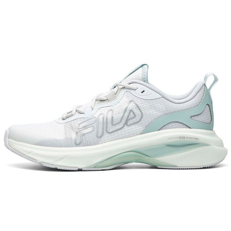 Fila Athletics Comfortable Versatile Fabric Synthetic Leather Low-Top Training Running Shoes Women Sneaker Gray White A12W112203FBB