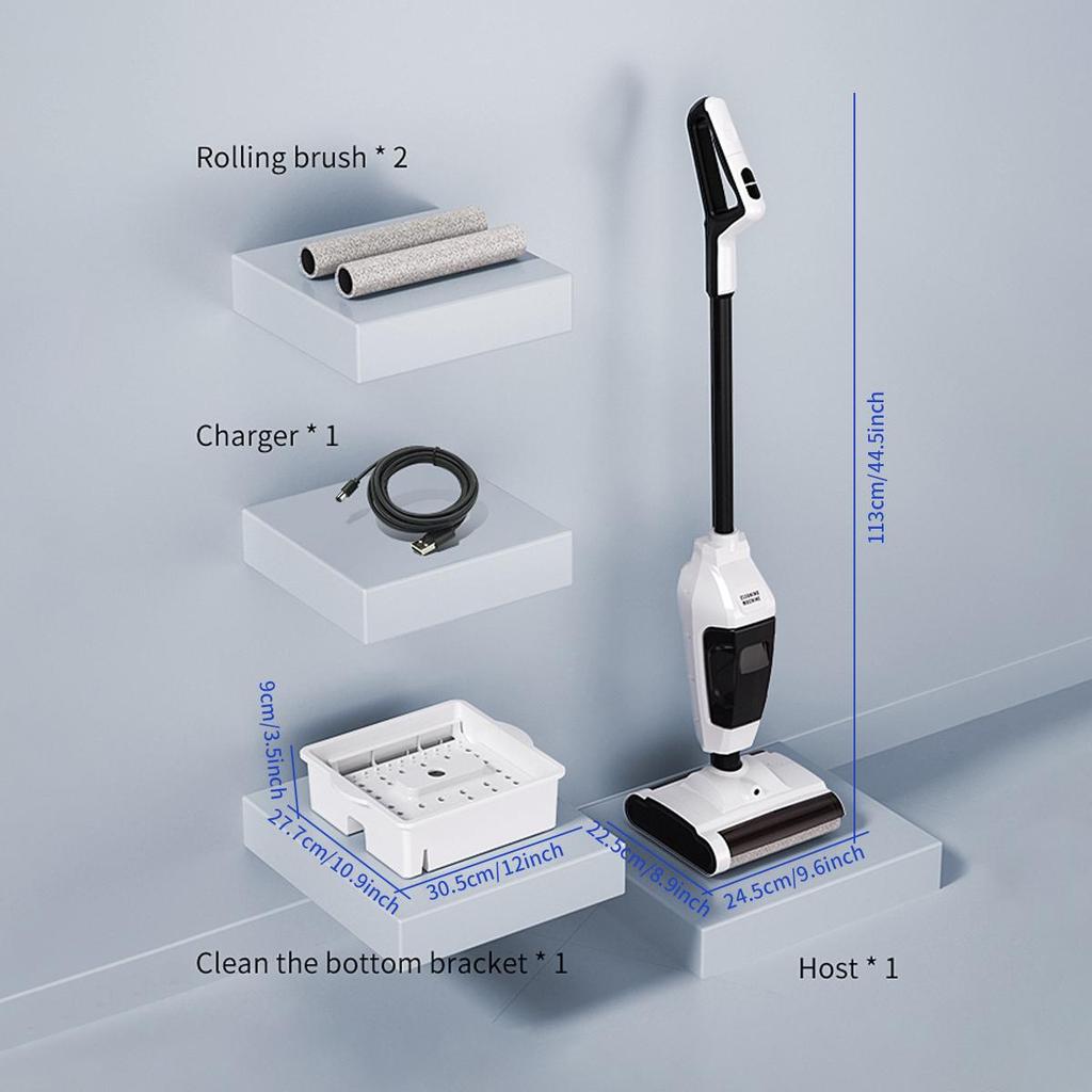 Complete Cordless Wet Dry Vacuum Floor Cleaner and Mop, One-Step Cleaning for Hard Floors